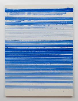 sue carlson blue and whitish stripes