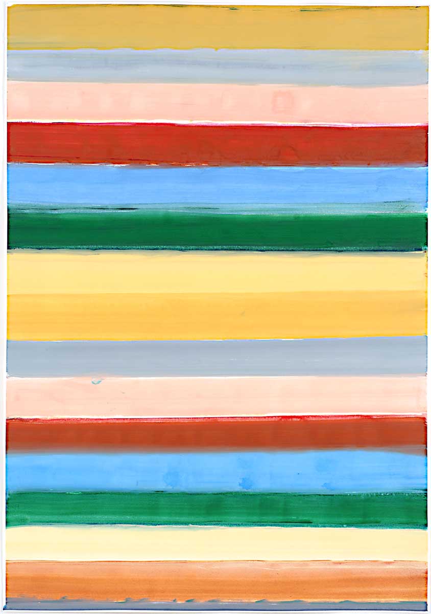 sue carlson multi-colored stripes